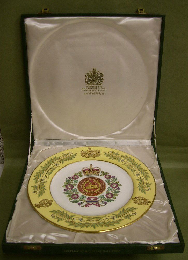 23 Spode Commemorative Plate Gloucestershire Regt. Dec 01, 2012 D
