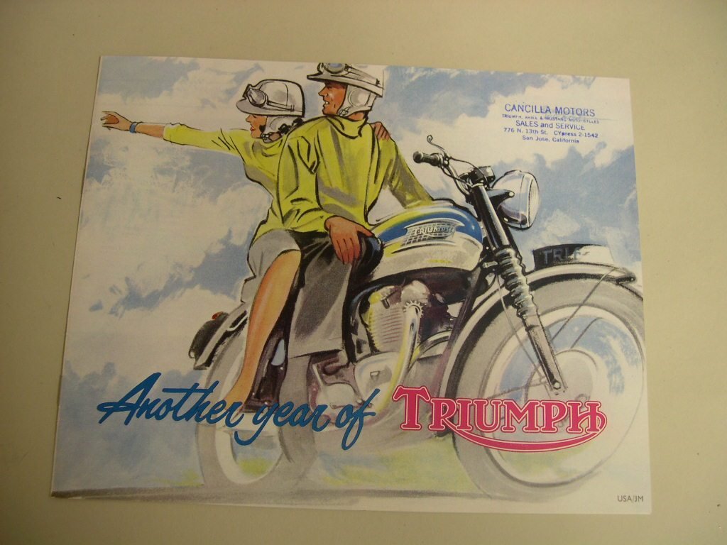 5 Vintage European Motorcycle Brochures/Pamphlets - 2