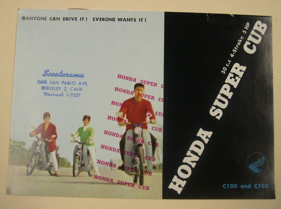 8 Vintage Honda Motorcycle Brochures/Pamphlets - 3