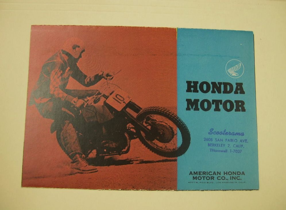 8 Vintage Honda Motorcycle Brochures/Pamphlets - 4