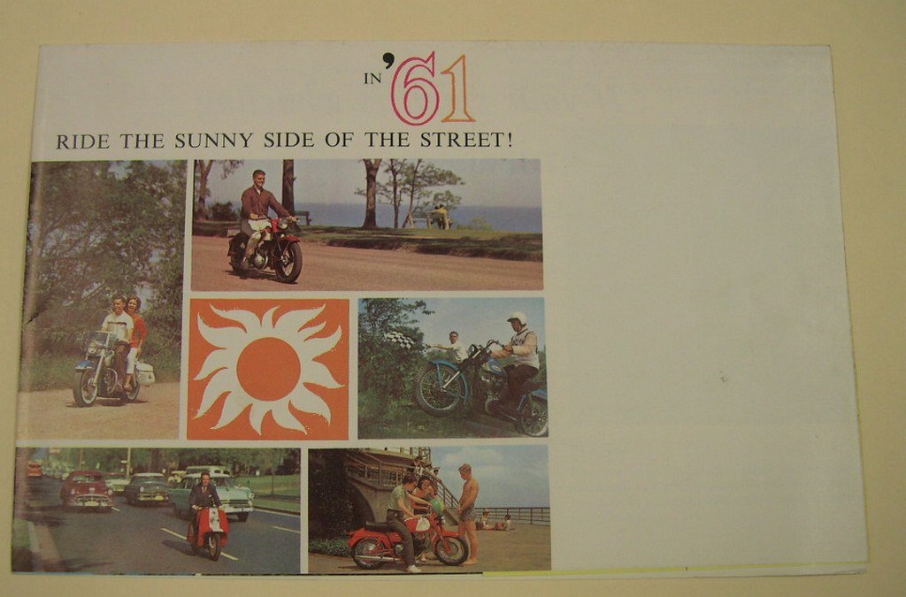 8 Vintage Harley Davidson Motorcycle Brochures/Pamphlet - 3