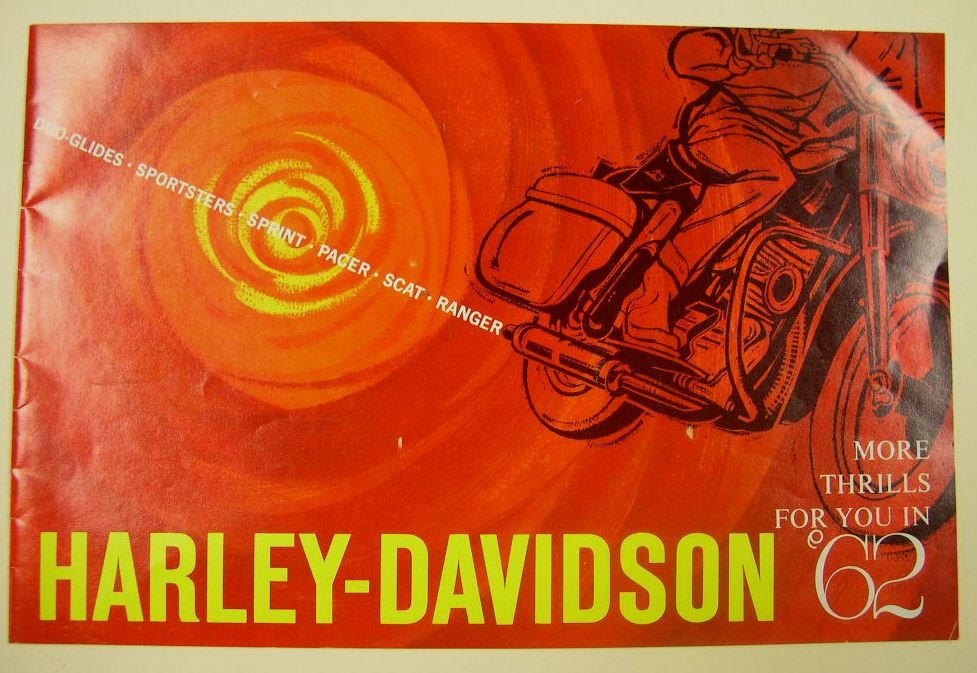 8 Vintage Harley Davidson Motorcycle Brochures/Pamphlet - 7