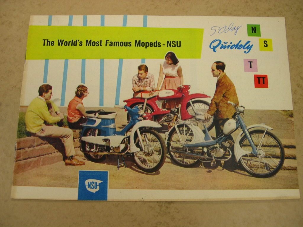 6 Vintage Scooter & Moped Brochures Ariel-Prima-NSU etc - 6