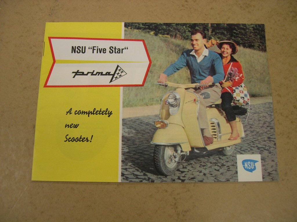 6 Vintage Scooter & Moped Brochures Ariel-Prima-NSU etc - 7