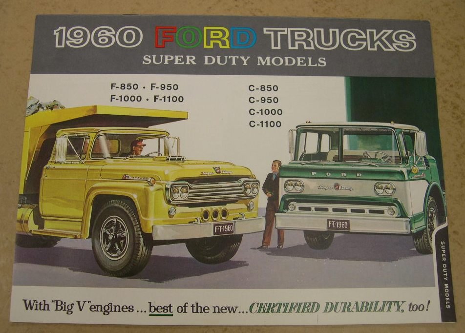 7 Vintage Ford Car & Truck Brochures incl. Falcon - 5
