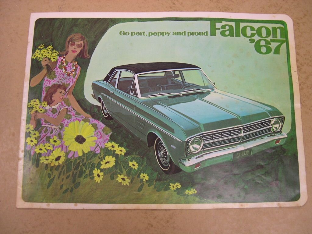 7 Vintage Ford Car & Truck Brochures incl. Falcon - 6