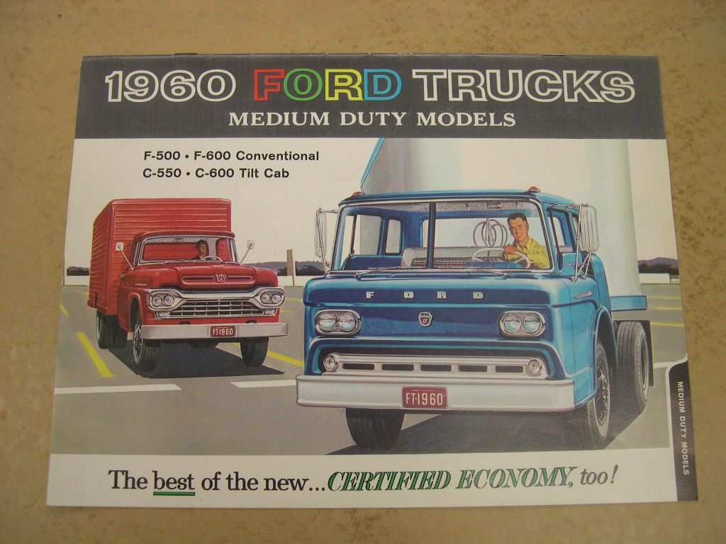 7 Vintage Ford Car & Truck Brochures incl. Falcon - 8