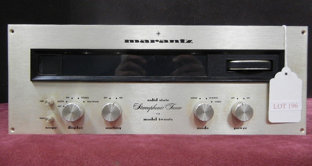 Marantz Model Twenty Solid State Stereophonic Tuner FM: Marantz Model Twenty Solid State Stereophonic Tuner (FM). Serial #20-1603.