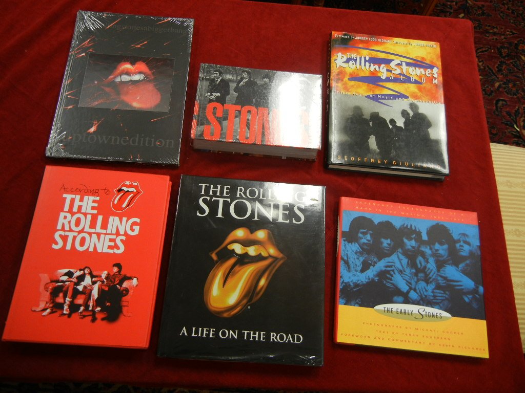 (6) Rolling Stones Related Books: (6) Rolling Stones Related Books; 1. The Early Stones. Legendary Photographs of a band in the making, 1963 - 1973. (1992 First Edition). 2. The Rolling Stones Album - Thirty Years of Music Memorabilia