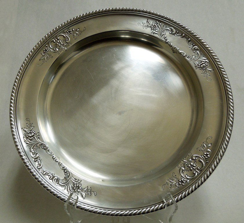 Gorham Sterling Silver Plate Mar 07, 2015 D.G.W. Auctioneers Inc. in CA