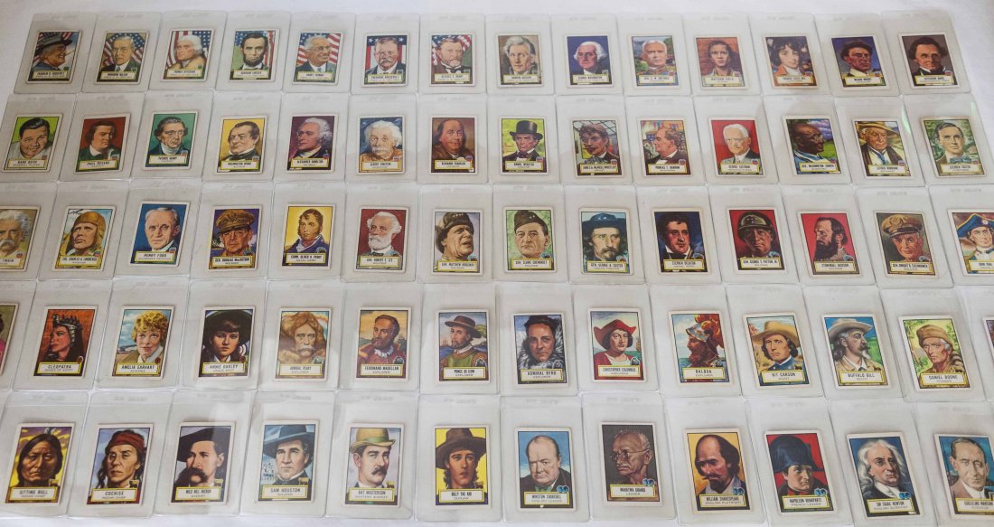 Complete Set of Topps 1952 Look'n See Trading Cards: Complete Set of Topps 1952 Look'n See Trading Cards. Rare full set numbers 1 - 135.