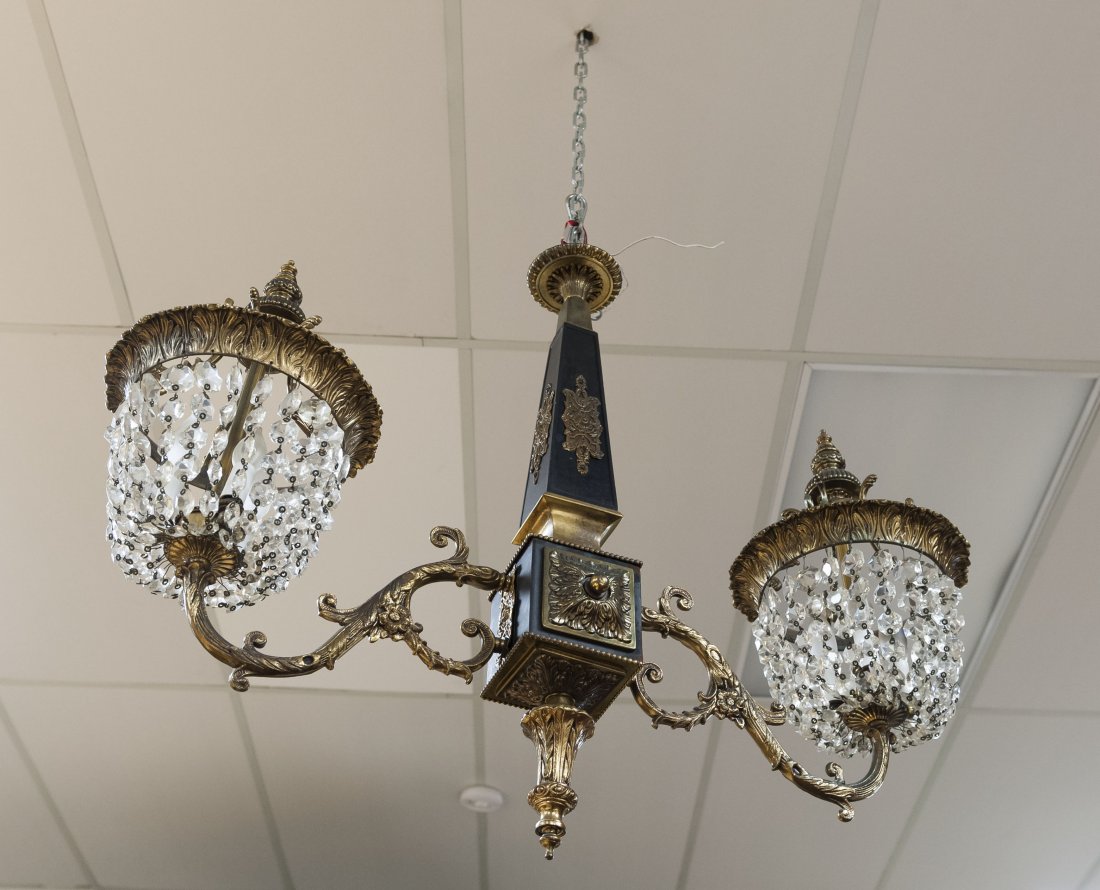 Empire Style 2-branch Chandelier. (1 of 4)