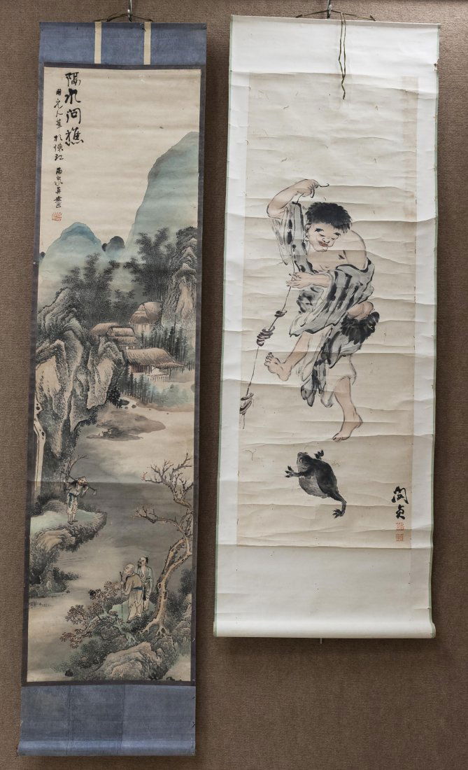 2 Chinese Scrolls (1 of 9)