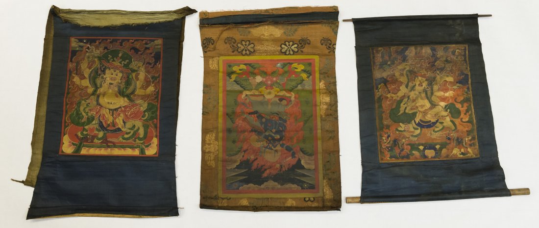 (3) Tibetan Thangkas. (1 of 9)
