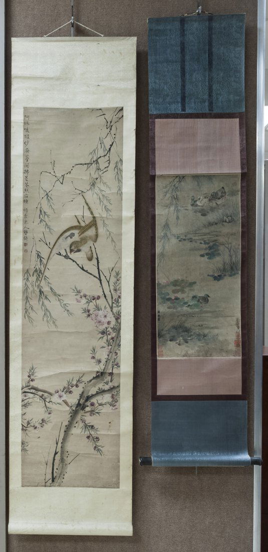 (2) Chinese Scrolls. (1 of 10)