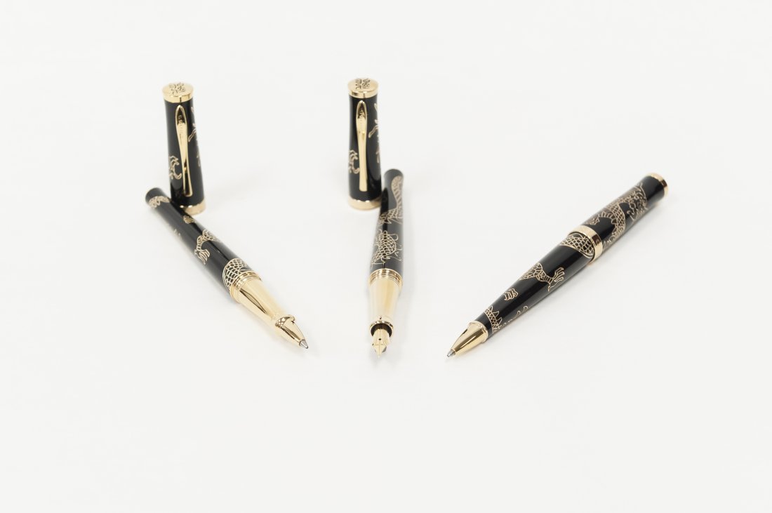 (3) Cross "2012 Year of the Dragon" Pens. (Black). (1 of 7)