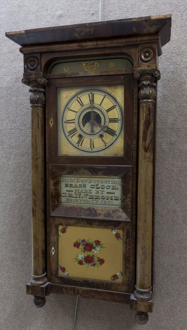 C & N Jerome Federal Mahogany Clock. (1 of 8)