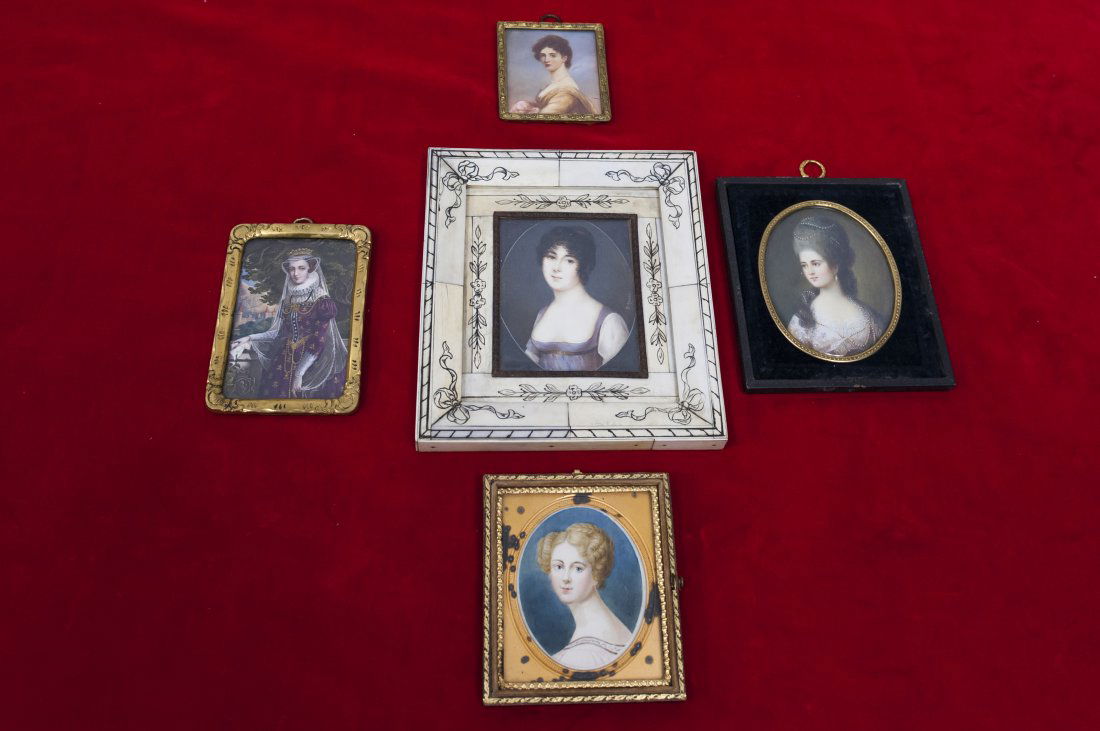 (5) Portrait Miniatures of Ladies. (1 of 7)