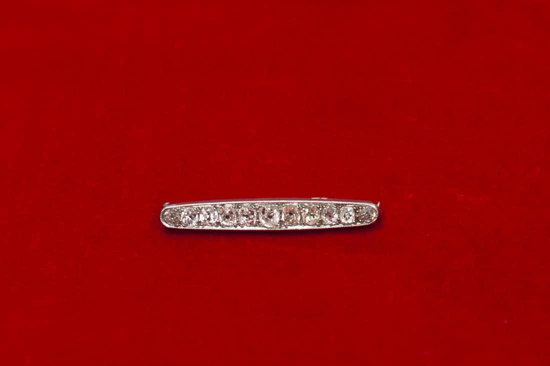 Vintage French Gold and Diamond Brooch. (1 of 4)