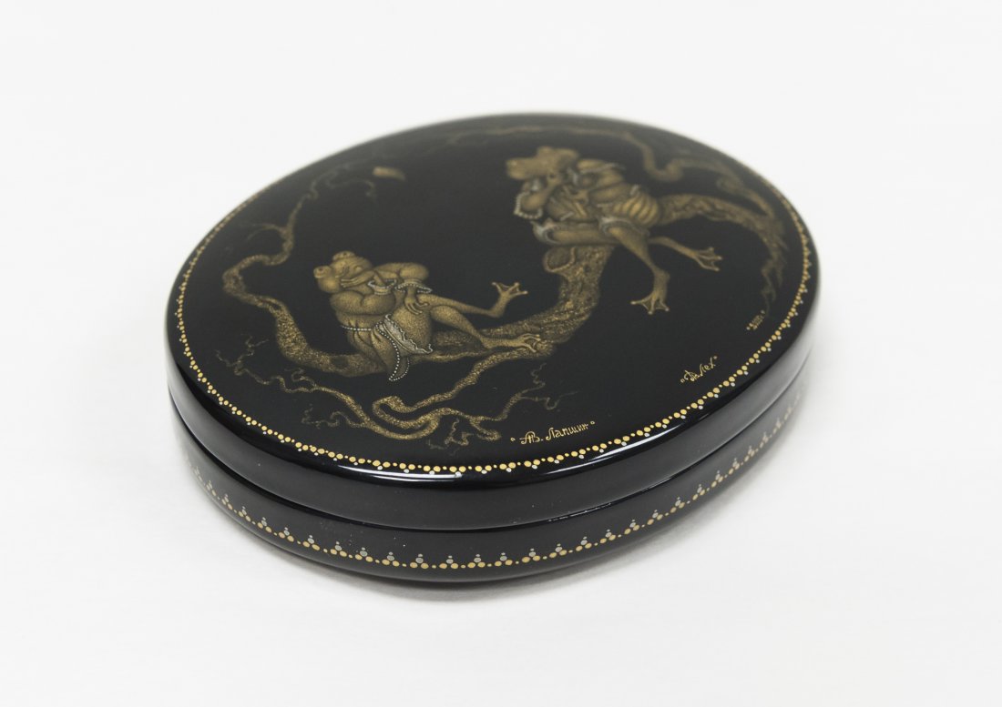 Russian Lacquer Box. (1 of 6)