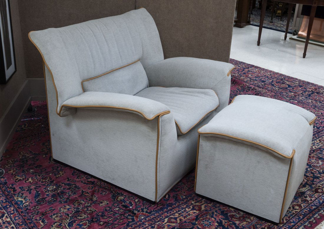 B&B Italia Armchair and Ottoman. (1 of 10)
