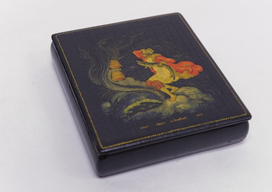 Russian Palekh Lacquer Box 1947. (1 of 6)