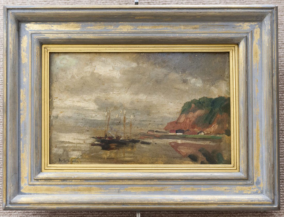 Arthur Bowen Davies, Oil on Board. (1 of 4)