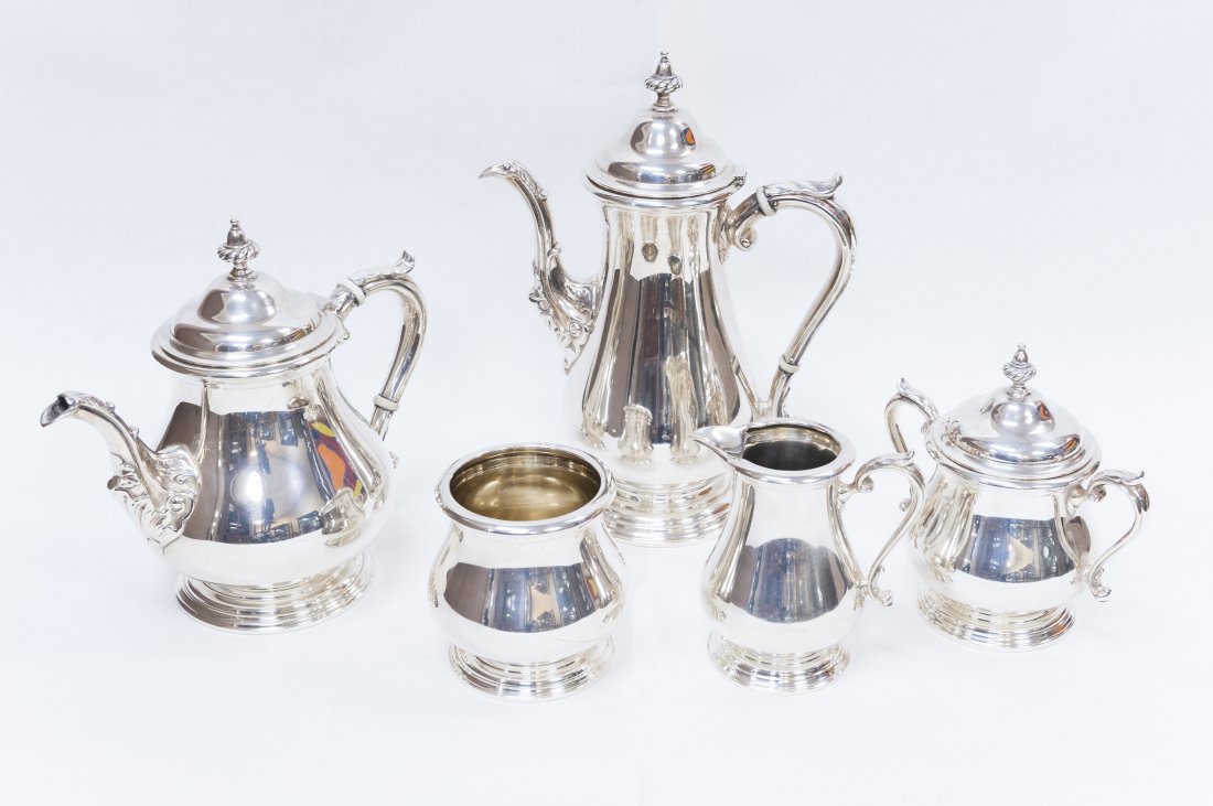 Shreve & Co. sterling silver  coffee/tea service. (1 of 9)