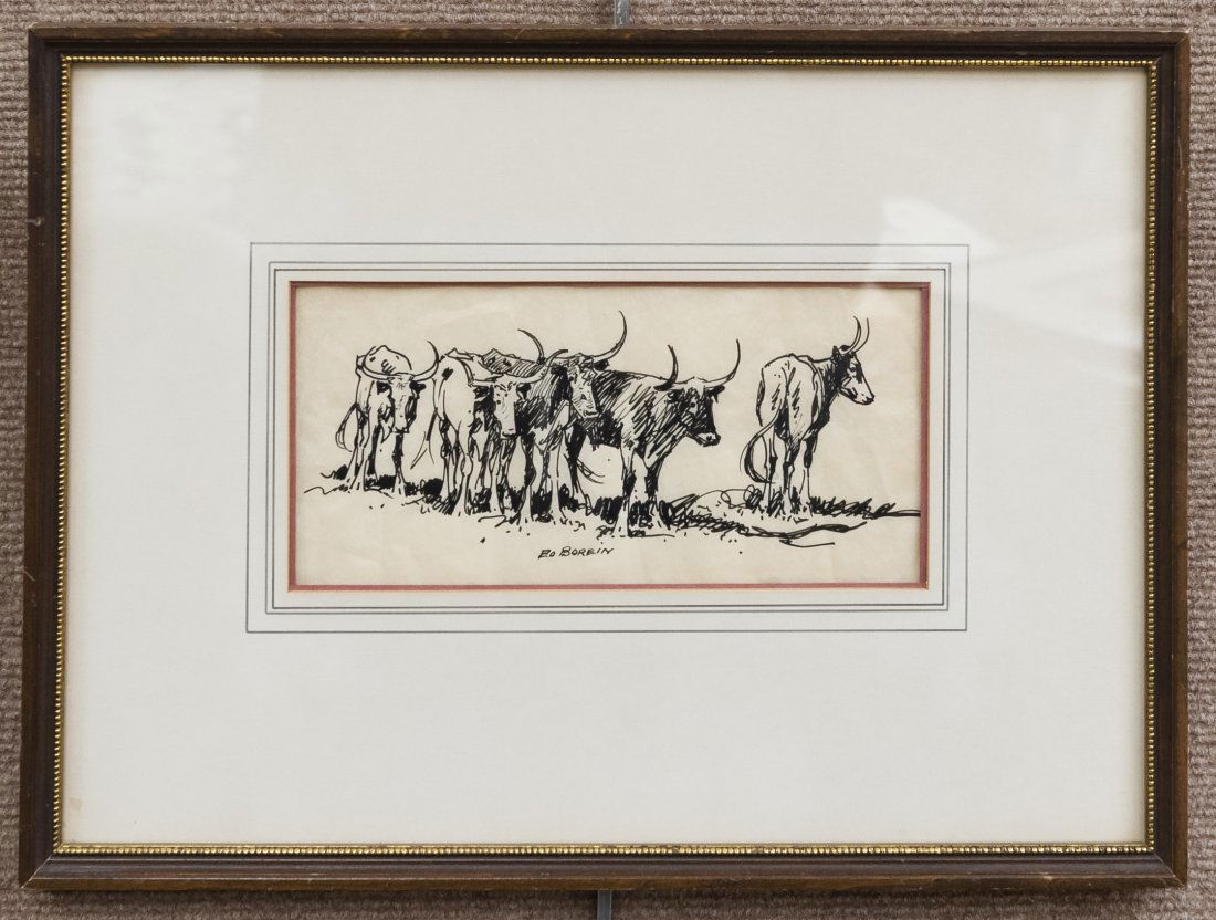 Edward Borein, Ink on Paper. (1 of 6)