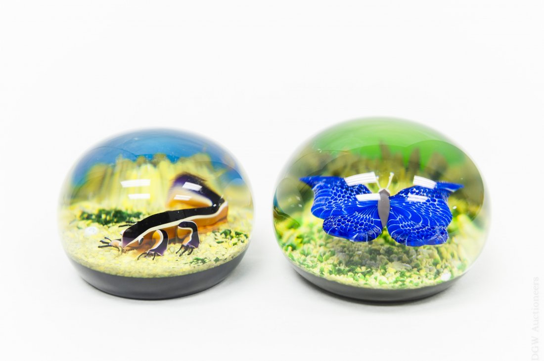 (2) Baccarat Art Glass Paperweights. (1 of 10)