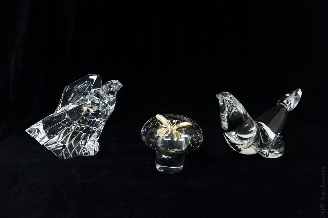 (3) Steuben Crystal Figures. (1 of 10)