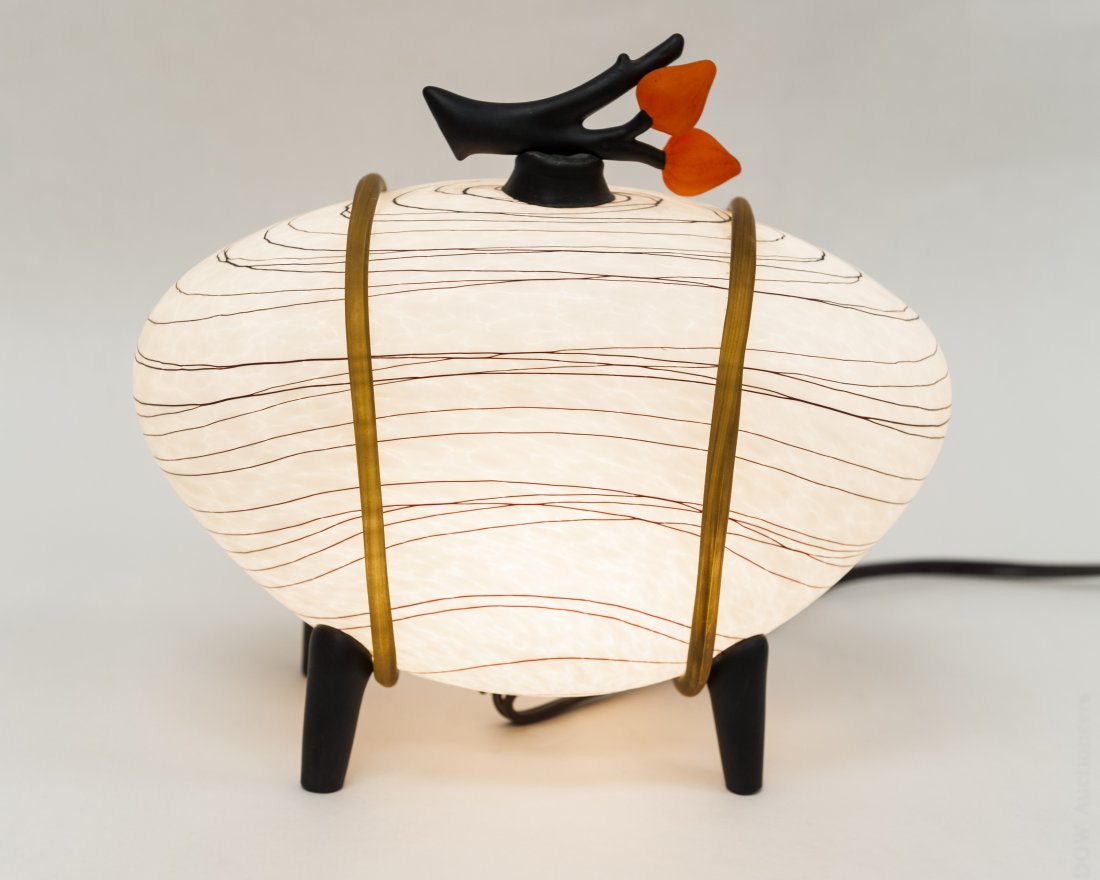 Melanie Leppla Kyoto Lantern.: Melanie Leppla Japanese Kyoto branch lantern. Kyoto Lanterns are a series of sculptural lighting that capture the studied beauty and simplicity of the Japanese aesthetic while utilizing the perfect re