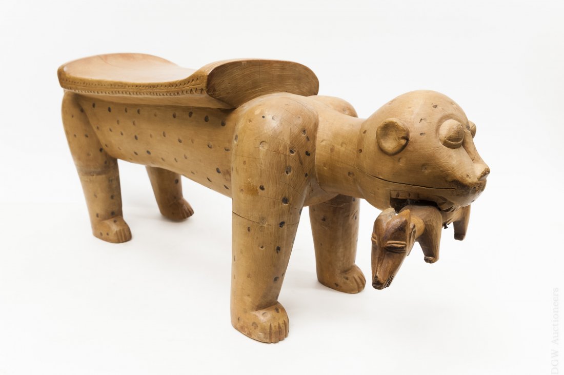 Baule People, Carved Wood Stool. (1 of 7)