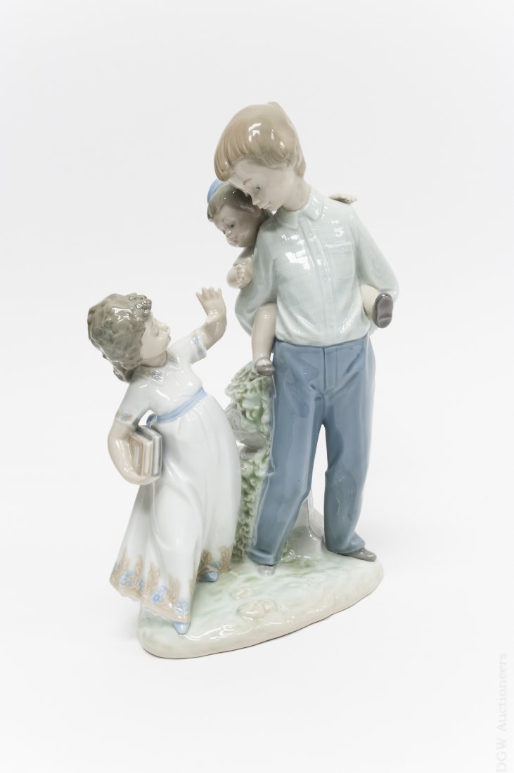 Lladro Porcelain Group, Back to School. (1 of 10)