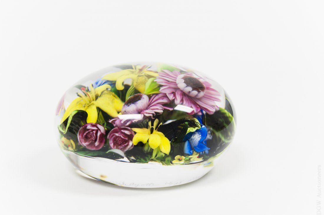 Rick Ayotte Art Glass Paperweight. (1 of 8)