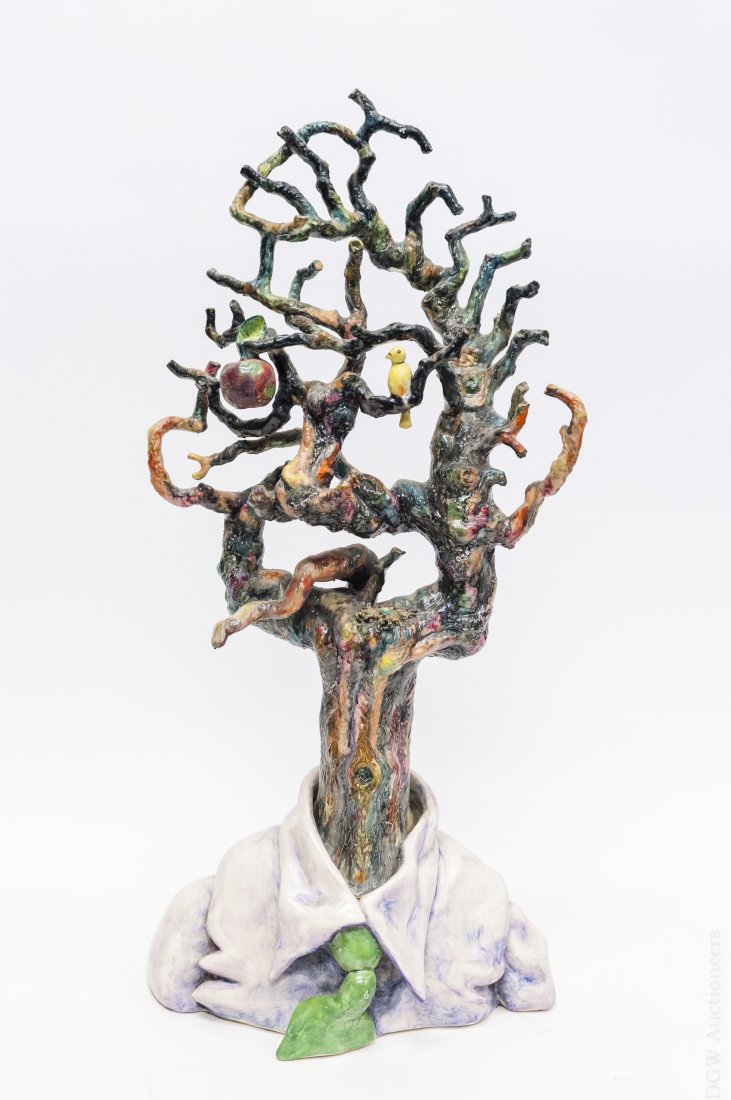 Jack Earl Ceramic Apple Man Figure. (1 of 10)