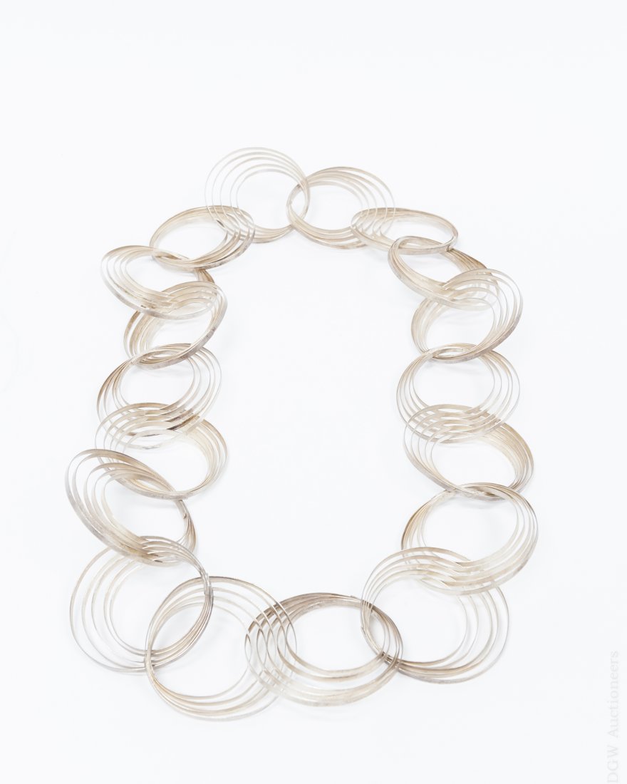 Kazuko Nishibayashi Silver Necklace. (1 of 4)