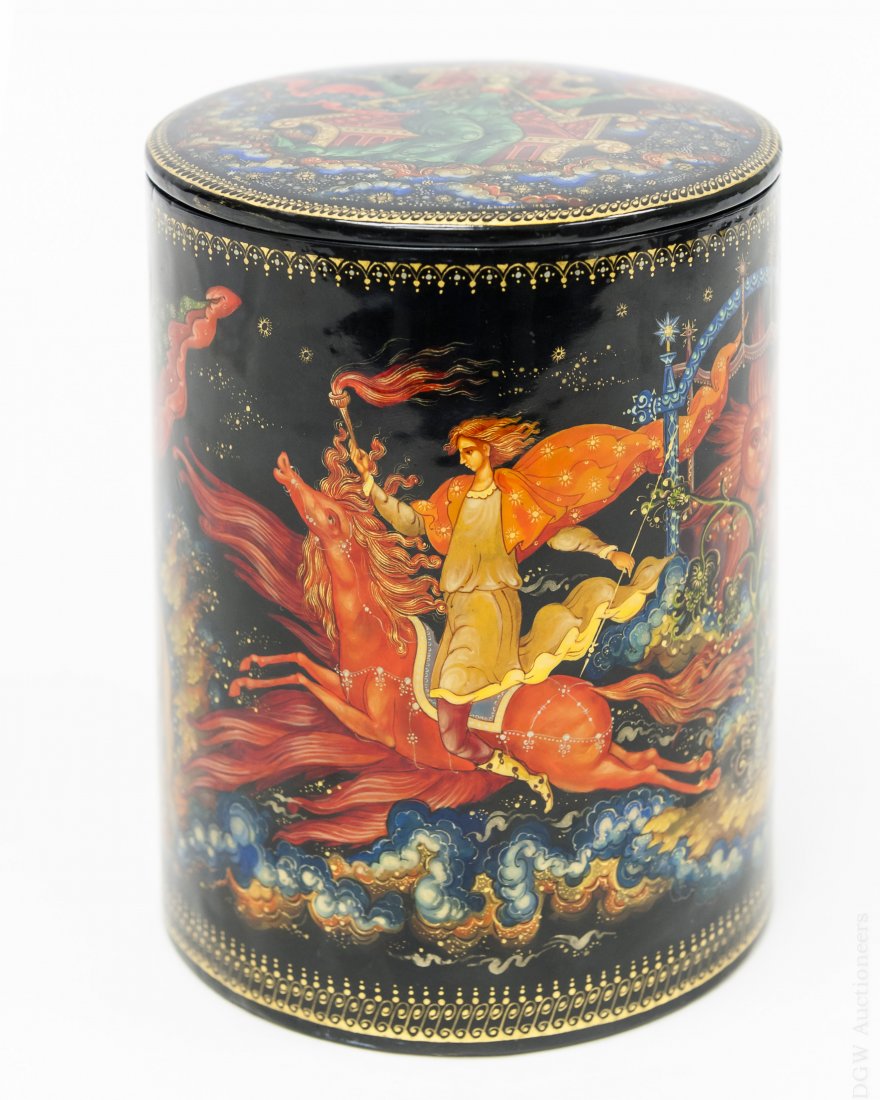 Demidov Alexander Palekh Lacquer Box. (1 of 10)