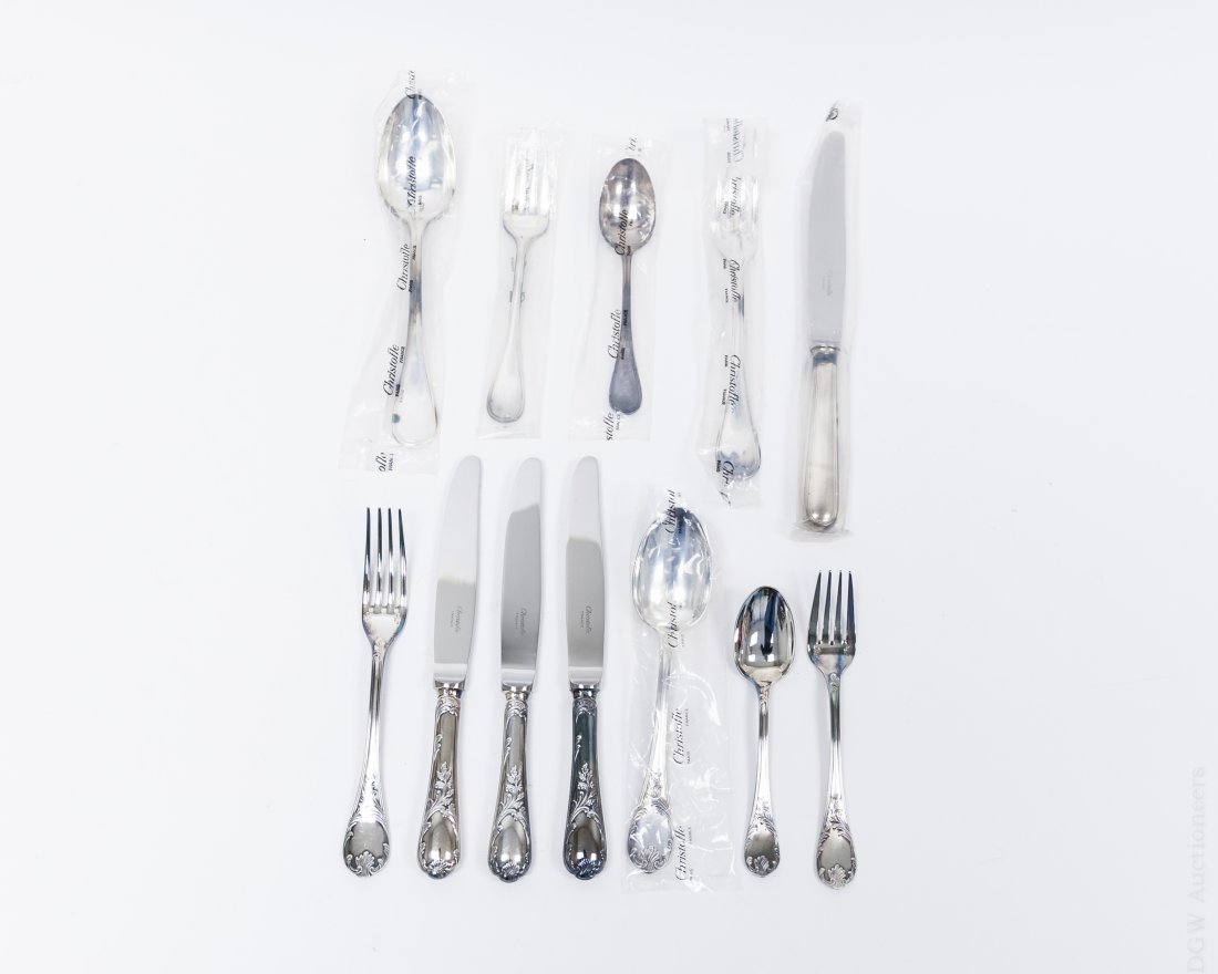 (2) Christofle Flatware Single Place Settings, 12pcs. (1 of 9)