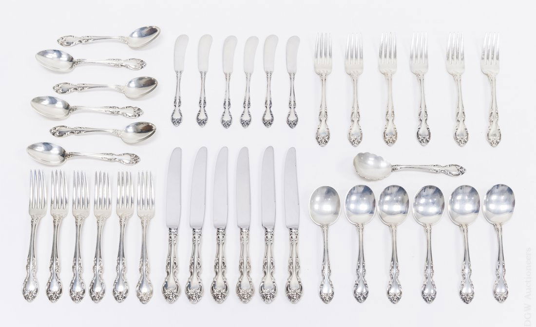 Gorham "Melrose" Sterling Silver Flatware. (1 of 7)