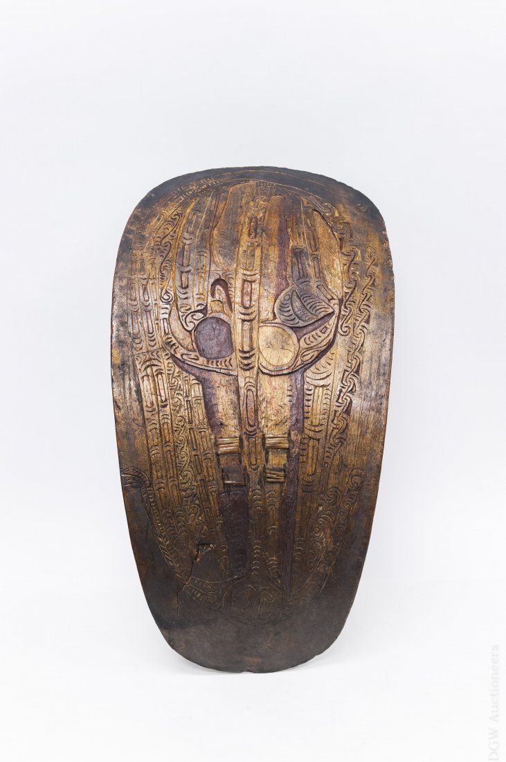 Trobriand Island War Shield. (1 of 9)