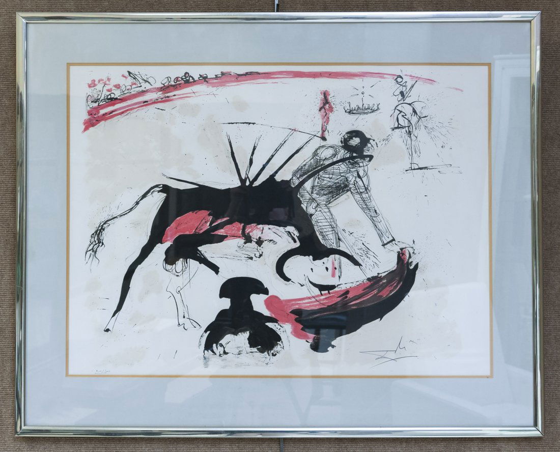 Salvador Dali Bull Fight #3 Lithograph. (1 of 8)
