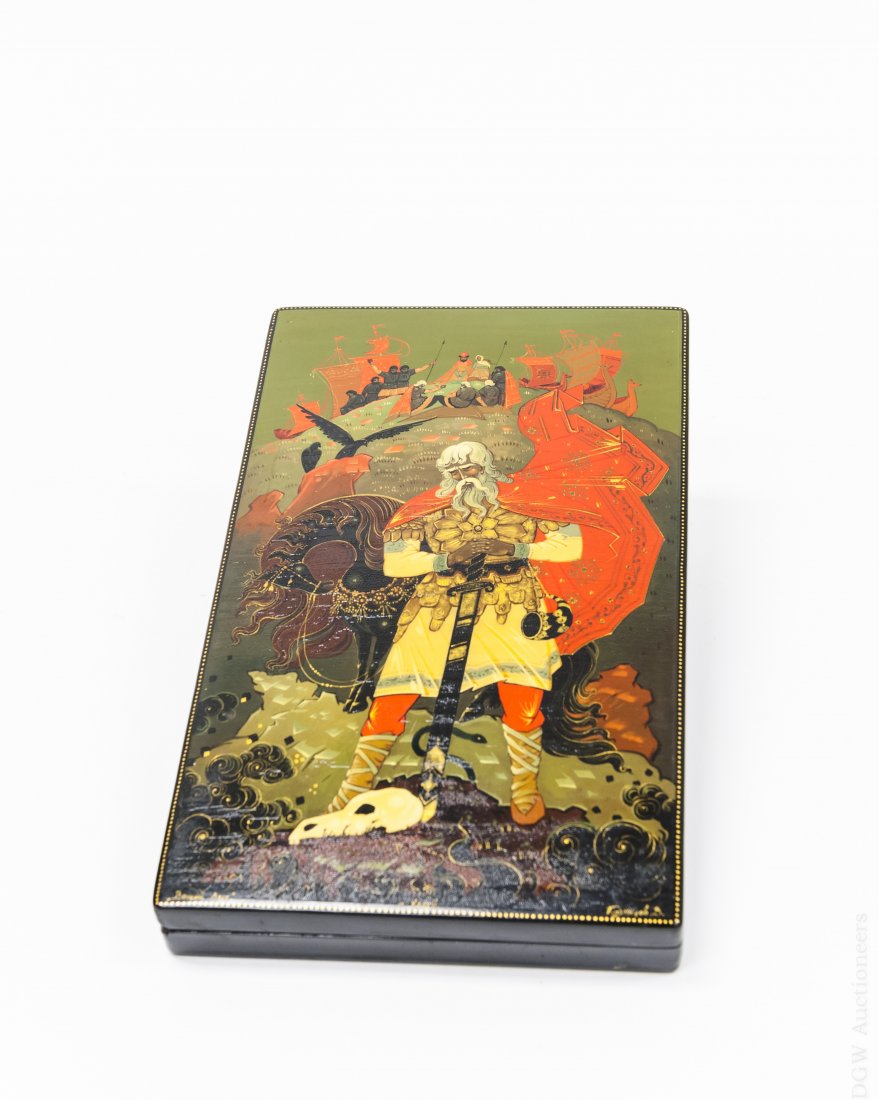 Kuznetsov Kholui Russian Lacquer Box. (1 of 10)