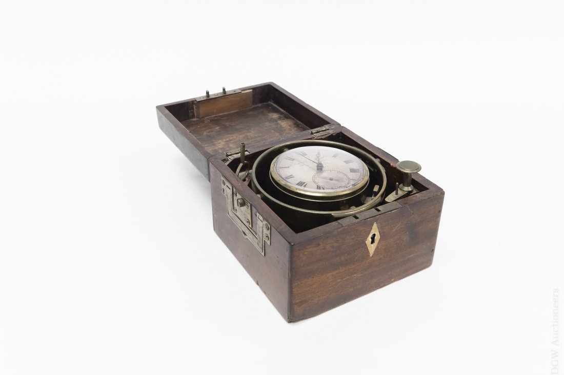Tobias-Levitt Gimballed Marine Chronometer. (1 of 10)