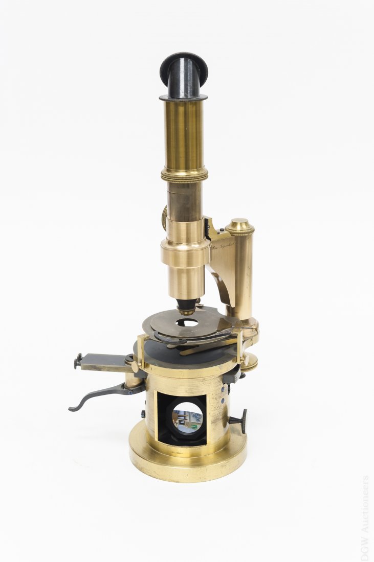 Camille Nachet Brass Compound Microscope. (1 of 6)