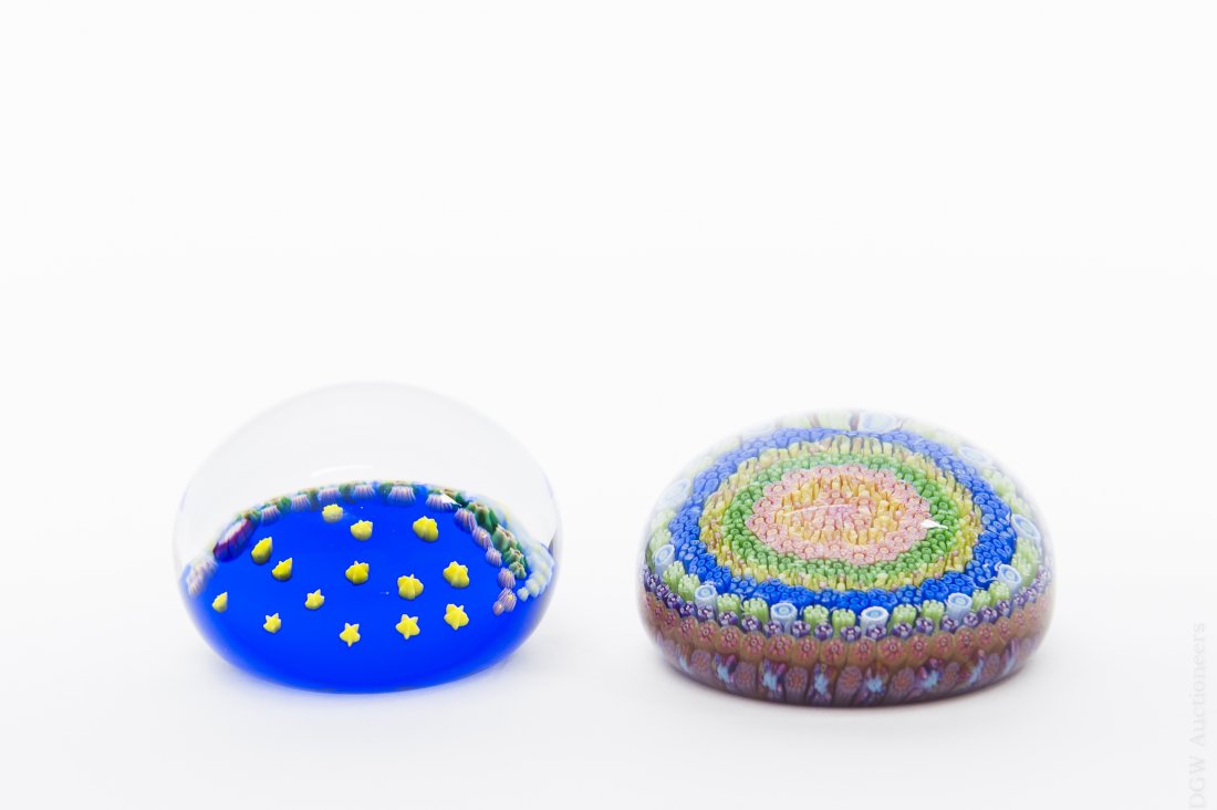 (2) Baccarat Art Glass Paperweights. (1 of 5)