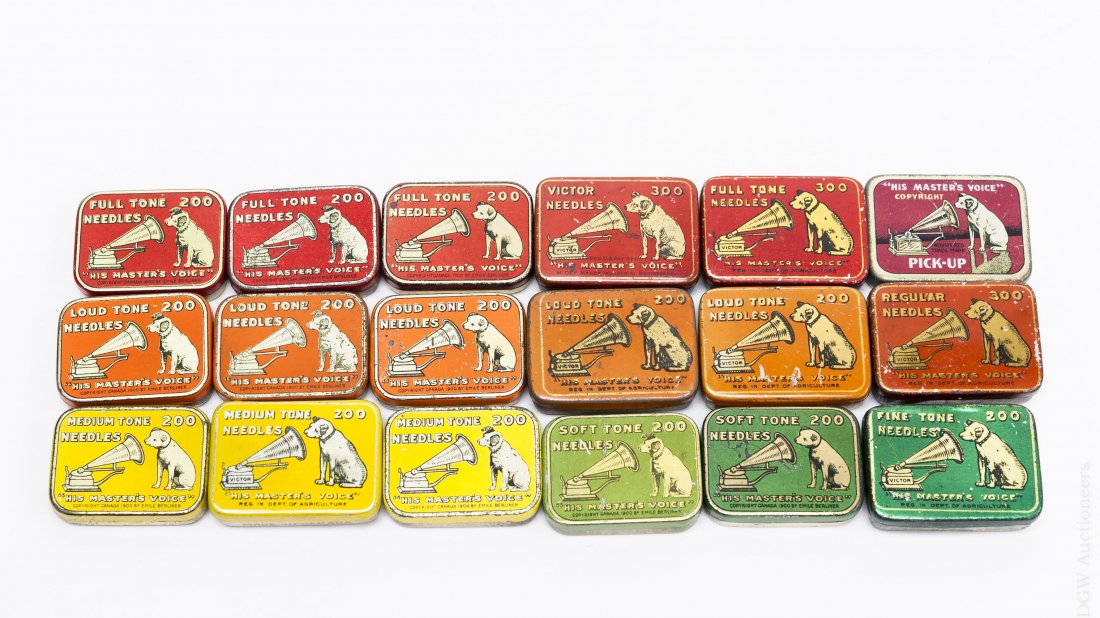 (18) HMV Gramophone Needle Tins. (1 of 5)