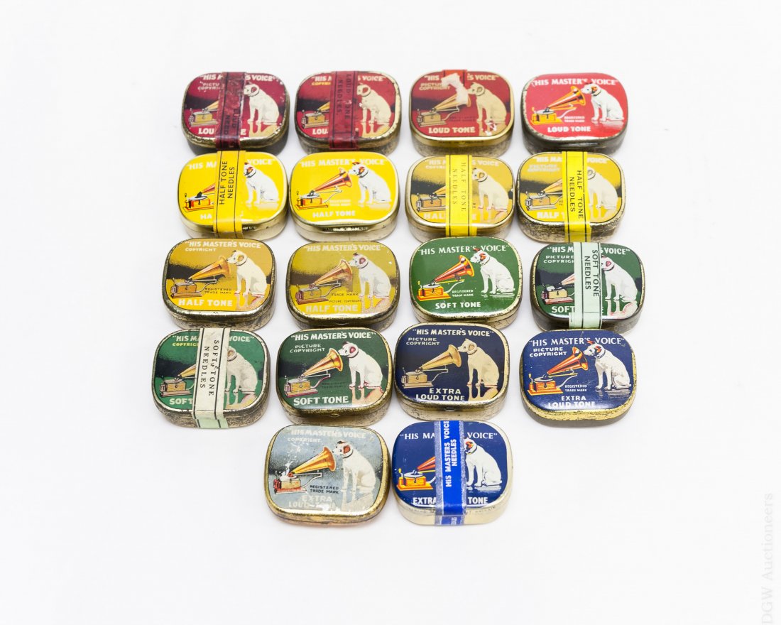 (18) HMV Gramophone Needle Tins. (1 of 4)
