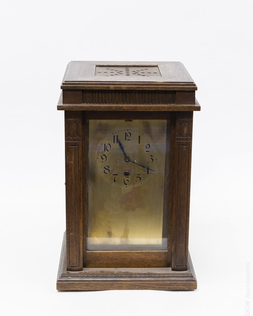Gustav Becker Mantel Clock Music Box. (1 of 10)