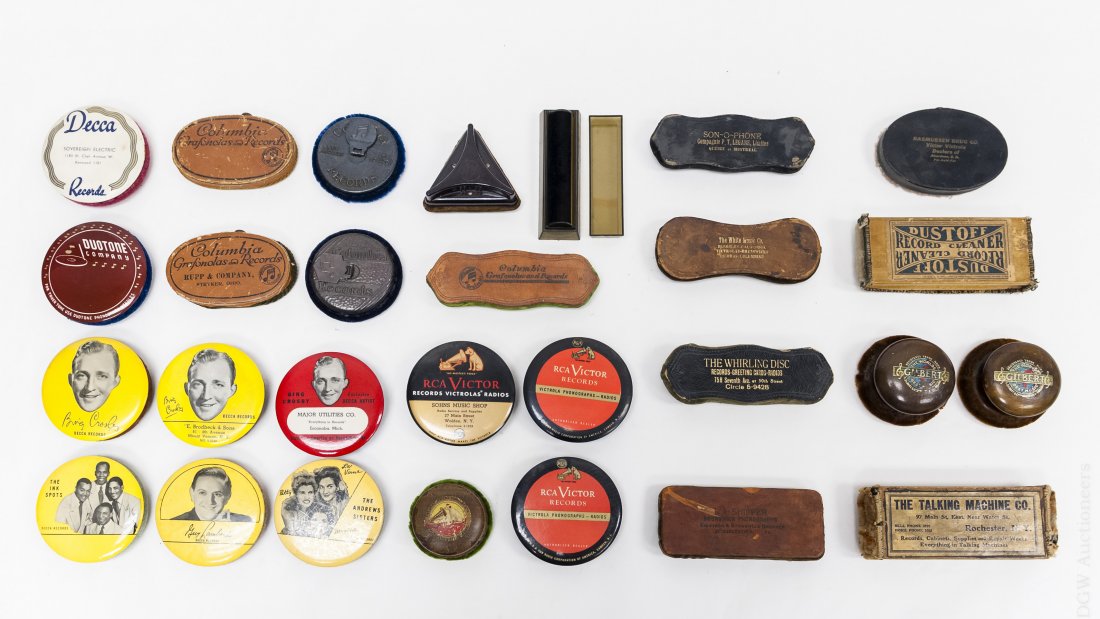 Group of (28) Vintage Record Cleaners. (1 of 6)